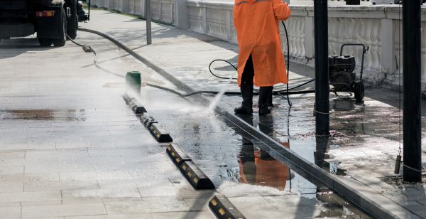 Parking Lot Pressure Washing in Morgan Hill